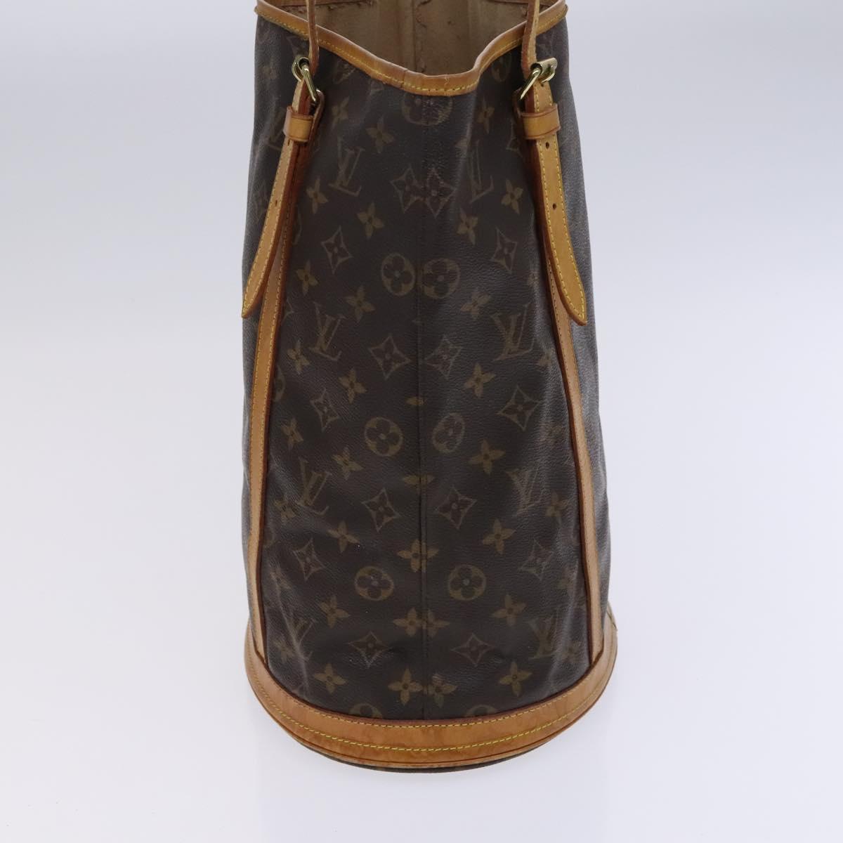 LOUIS VUITTON Monogram Bucket GM Shoulder Bag M42236 LV Auth BD915