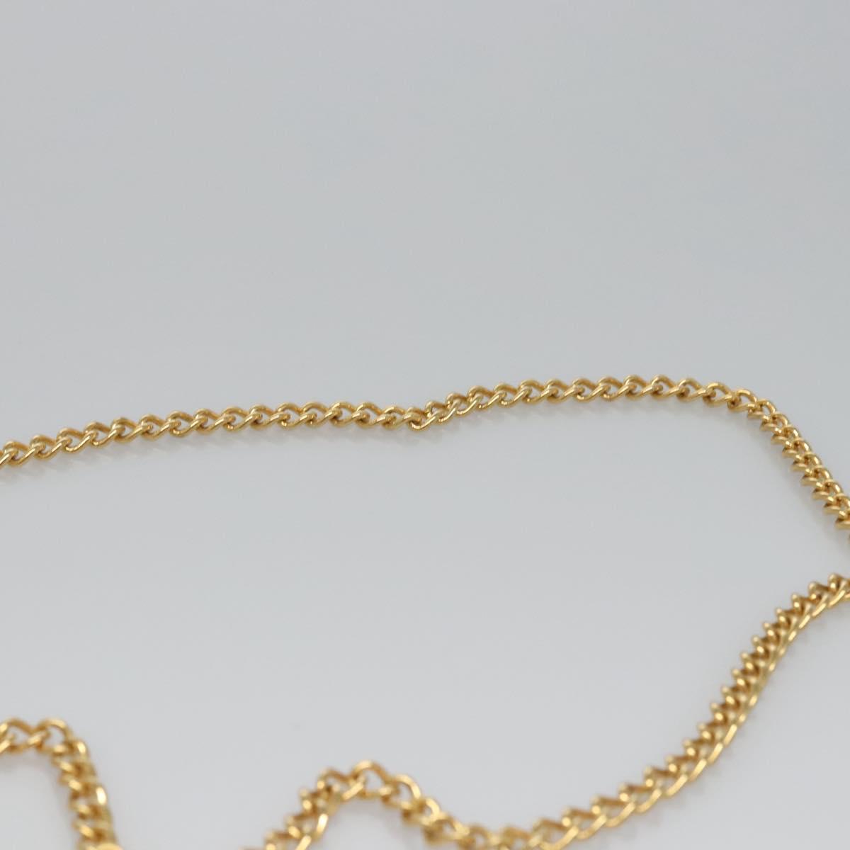 Salvatore Ferragamo Gancini Chain Shoulder Bag Leather Black Gold Auth BD929