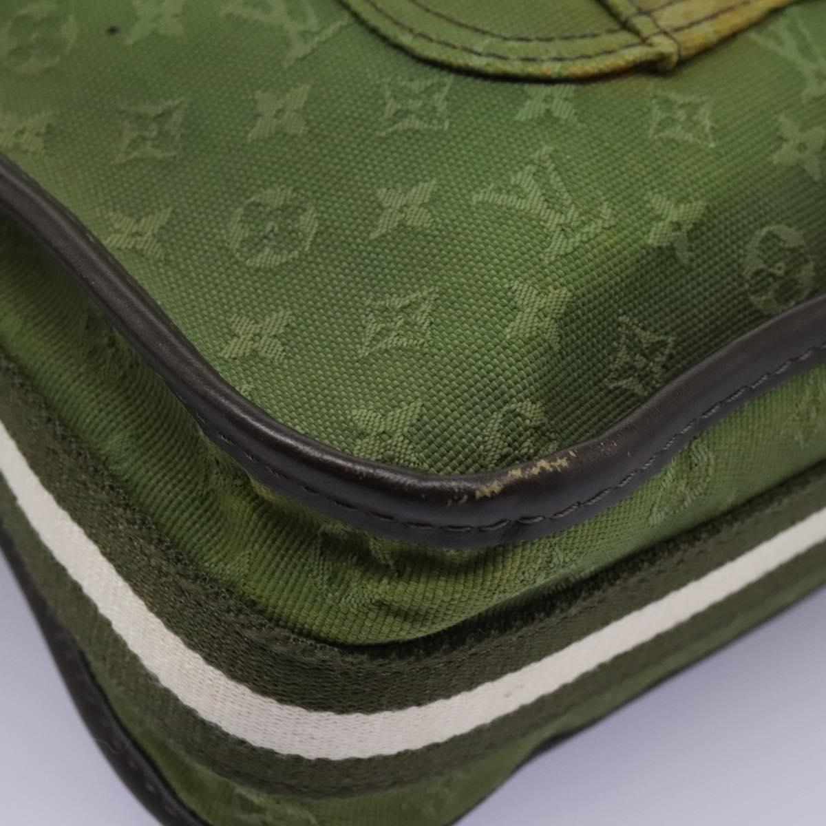 LOUIS VUITTON Monogram Mini Besace Mary Kate Bag TST Khaki M92322 LV Auth BD946