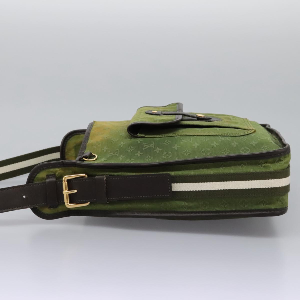 LOUIS VUITTON Monogram Mini Besace Mary Kate Bag TST Khaki M92322 LV Auth BD946