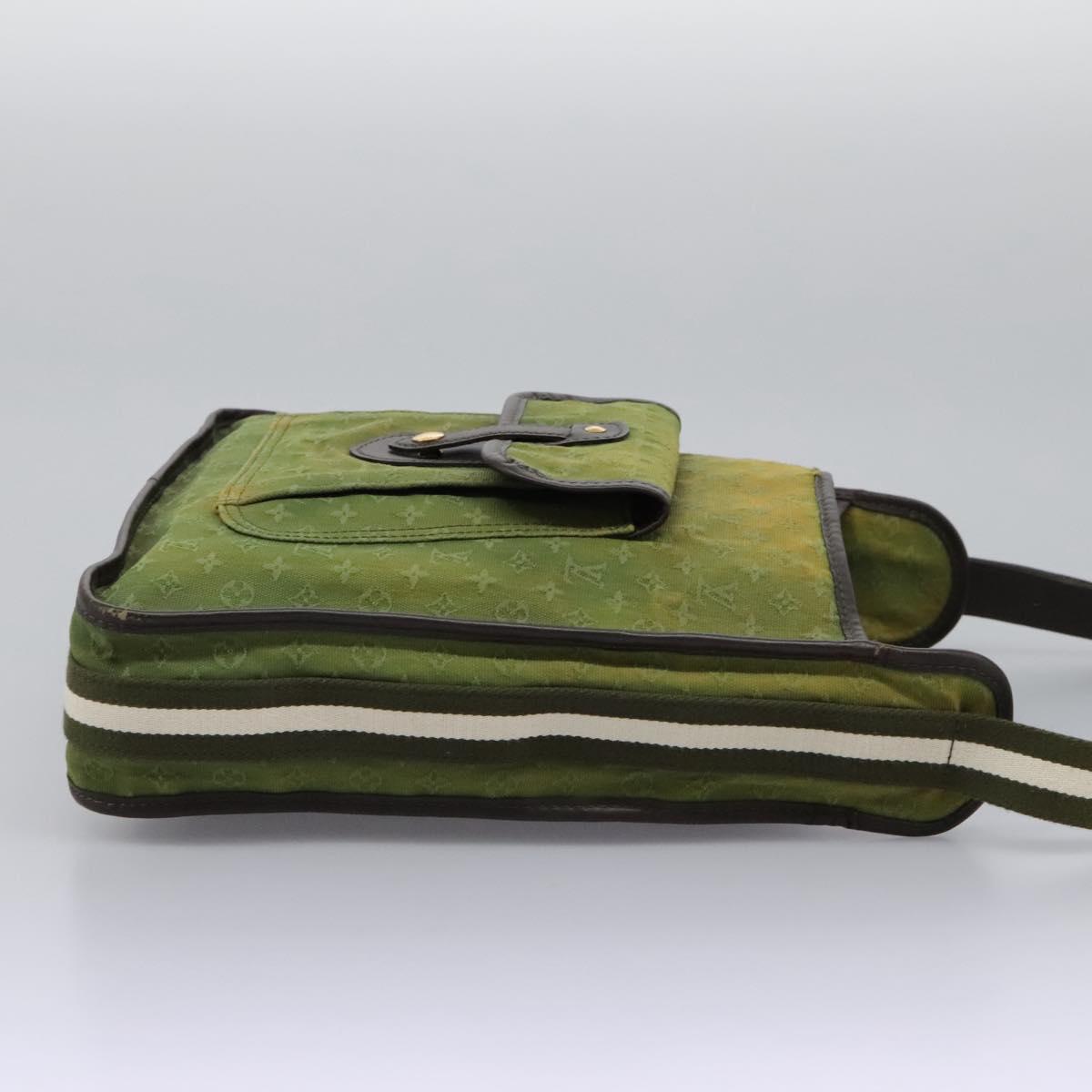 LOUIS VUITTON Monogram Mini Besace Mary Kate Bag TST Khaki M92322 LV Auth BD946