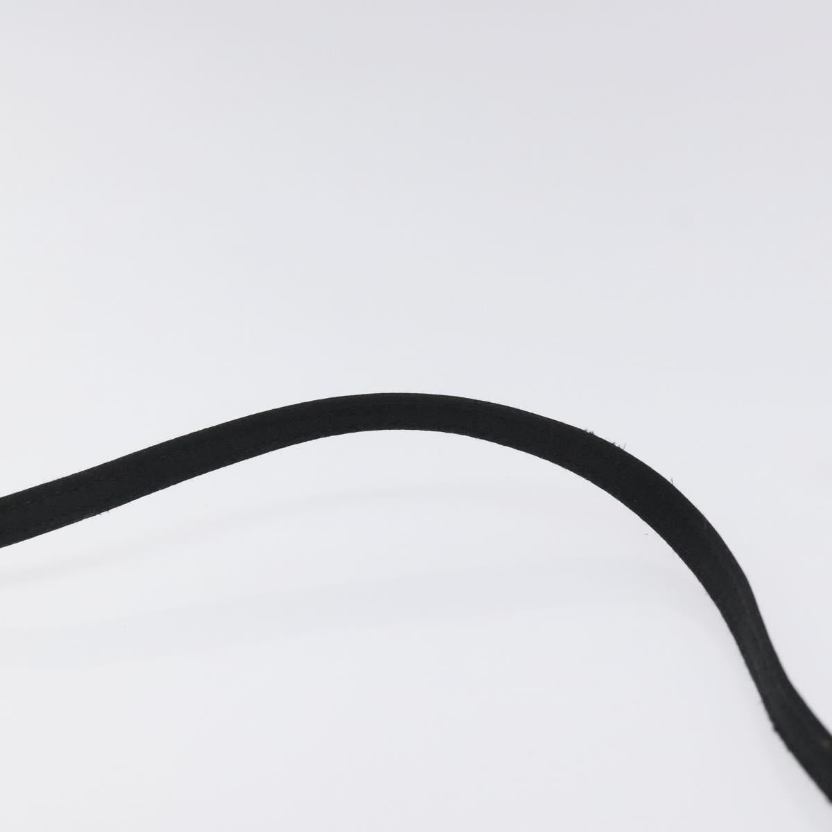 Salvatore Ferragamo Shoulder Bag Satin Black Auth BD949