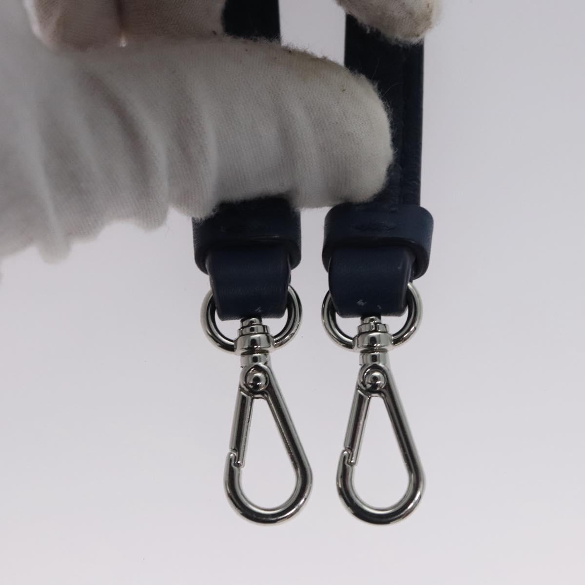 MCM Vanity Pouch Denim 2way Blue Auth BD970A