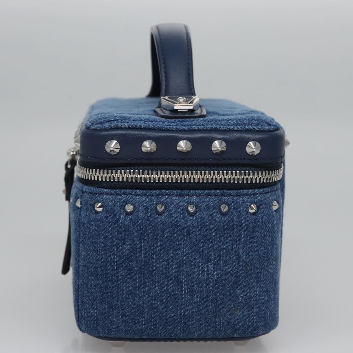 MCM Vanity Pouch Denim 2way Blue Auth BD970A