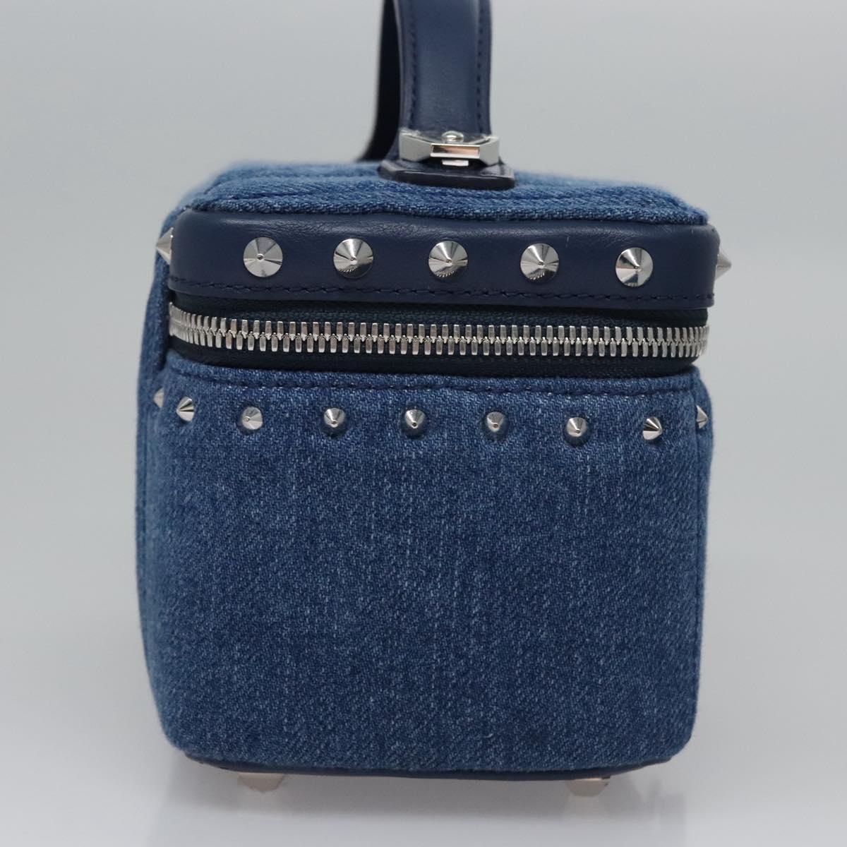 MCM Vanity Pouch Denim 2way Blue Auth BD970A