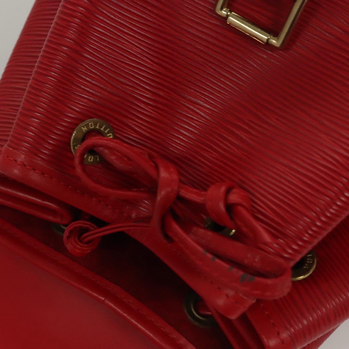 LOUIS VUITTON Epi Montsouris MM Backpack Monaco 700th Red LV Auth BD973SAV