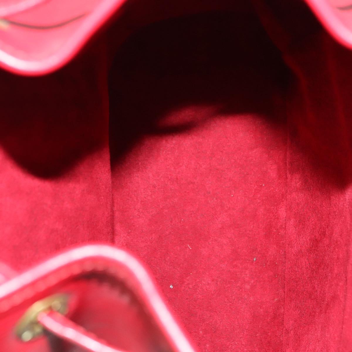 LOUIS VUITTON Epi Montsouris MM Backpack Monaco 700th Red LV Auth BD973SAV