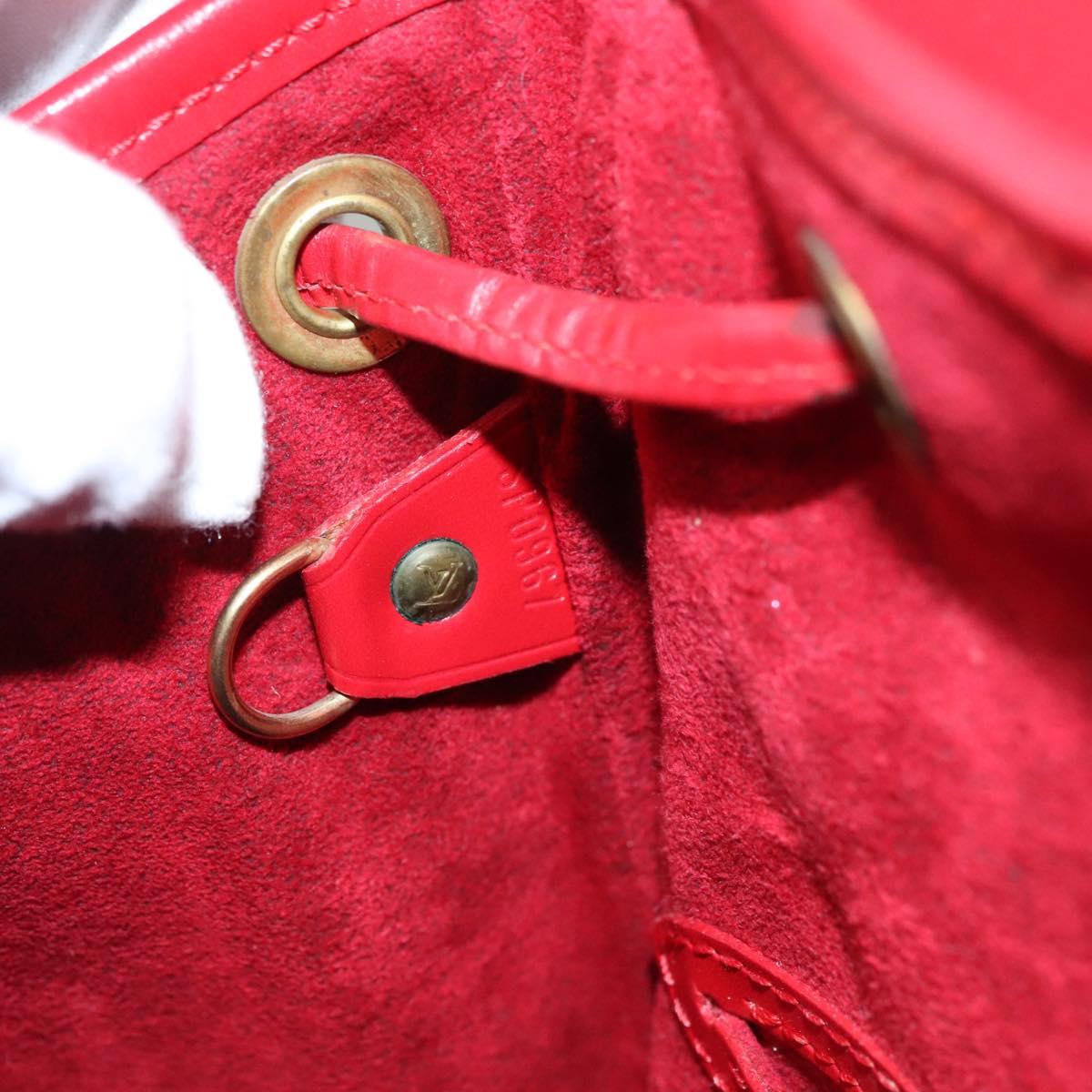 LOUIS VUITTON Epi Montsouris MM Backpack Monaco 700th Red LV Auth BD973SAV