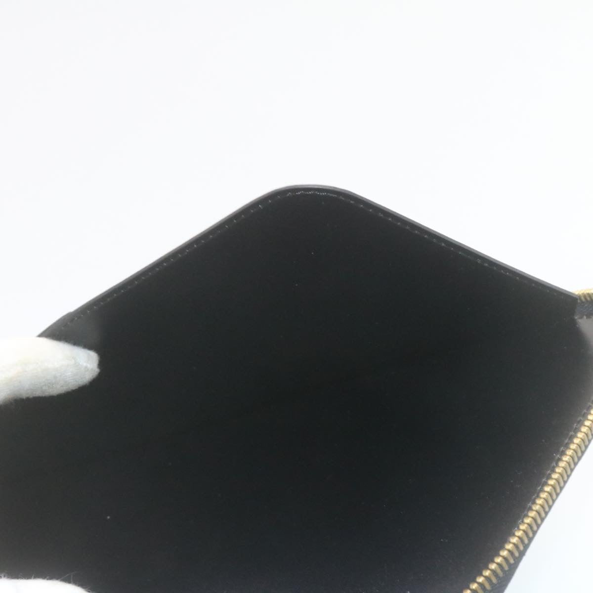 LOUIS VUITTON Epi Travel Case Black LV Auth am447bV