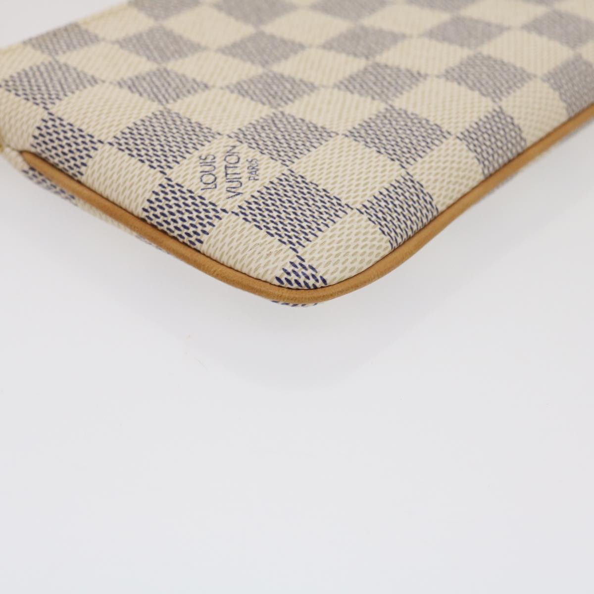 LOUIS VUITTON Damier Azur Pochette Mira MM Accessory Pouch N60027 LV am478bSAM