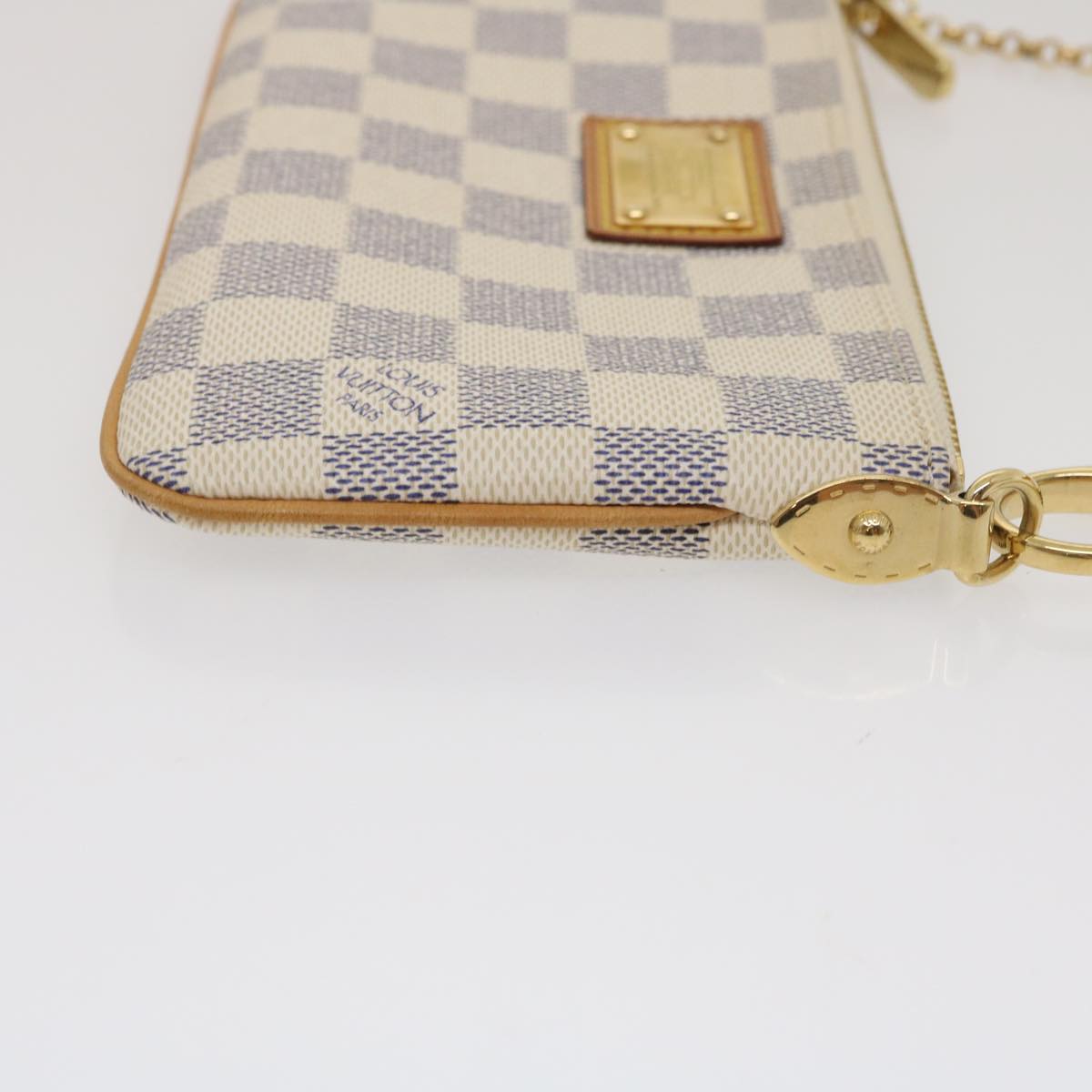 LOUIS VUITTON Damier Azur Pochette Mira MM Accessory Pouch N60027 LV am478bSAM