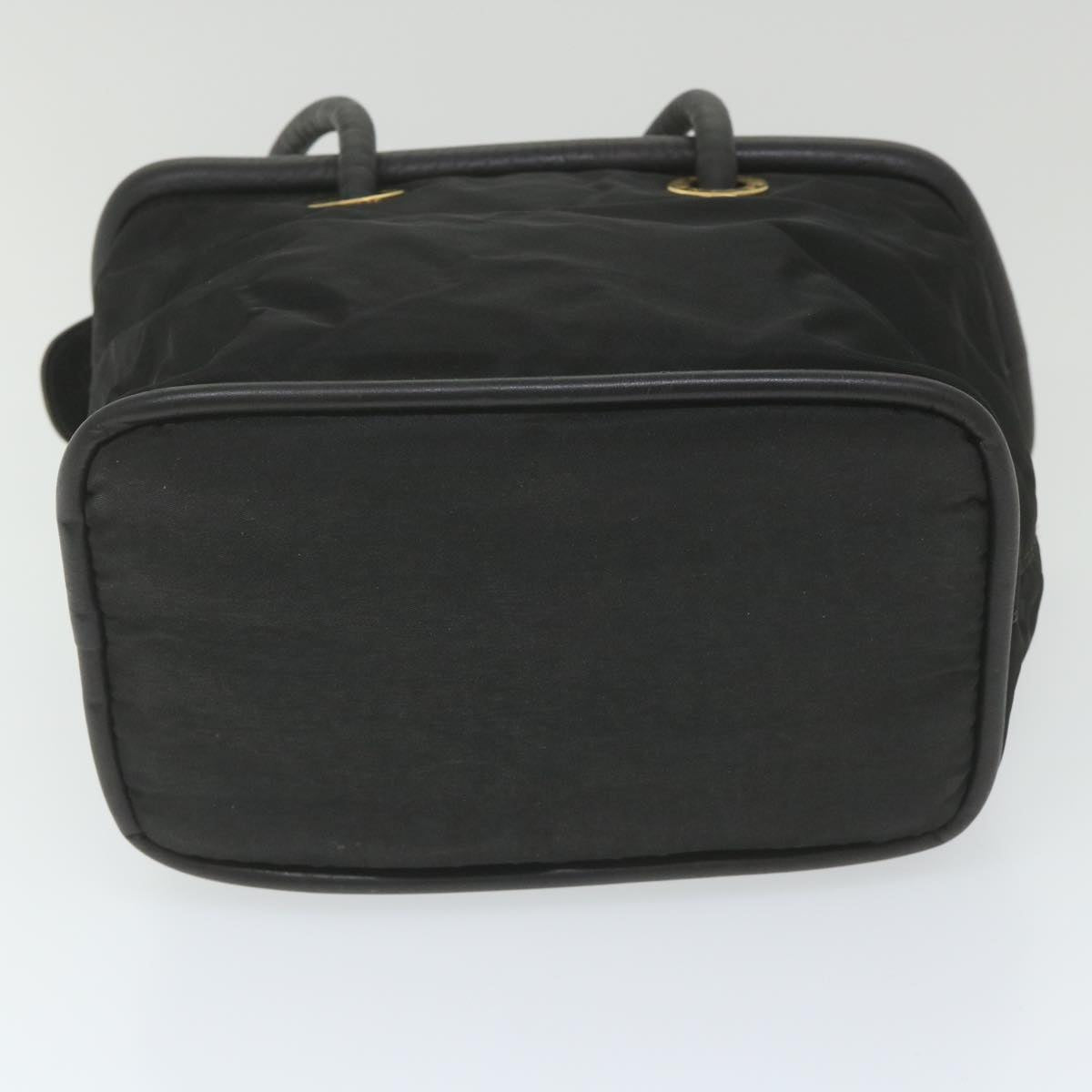 CELINE Shoulder Bag Nylon Black Auth bs10094