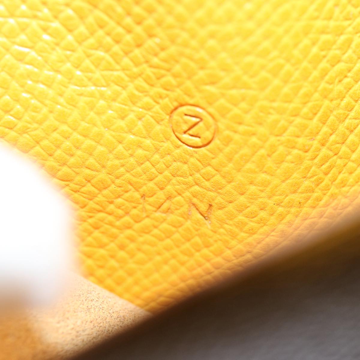 HERMES Agenda Day Planner Cover Leather Yellow Auth bs10919