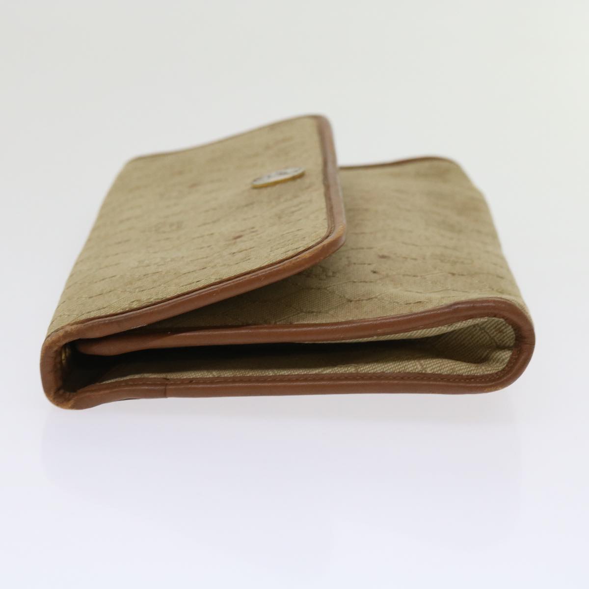 Christian Dior Trotter Canvas Pouch 2 Set Brown Beige Auth bs11092