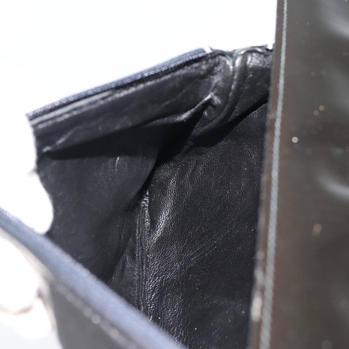 CELINE Shoulder Bag Patent leather Black Auth bs11429