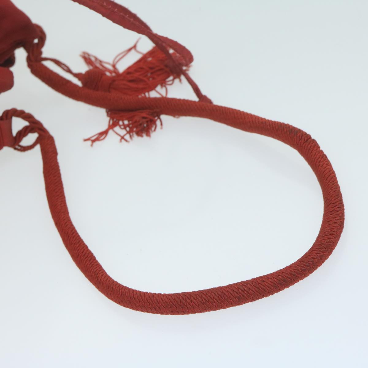 PRADA Shoulder Bag Nylon Red Auth bs11552