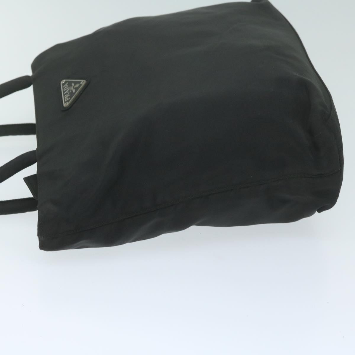 PRADA Hand Bag Nylon Black Auth bs11557