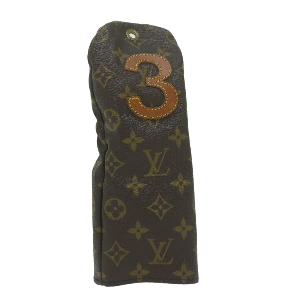 LOUIS VUITTON Monogram Golf club covers Pouch No.3 M58243 LV Auth bs11613