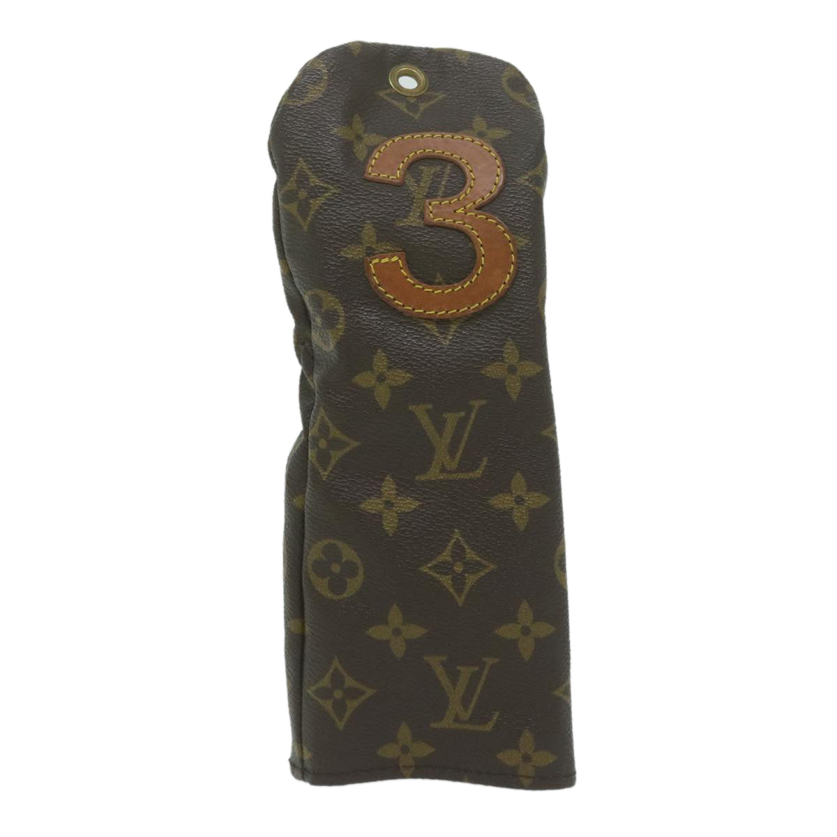 LOUIS VUITTON Monogram Golf club covers Pouch No.3 M58243 LV Auth bs11613