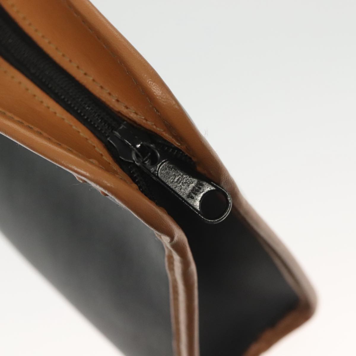 Christian Dior Clutch Bag PVC Canvas Black Auth bs11617