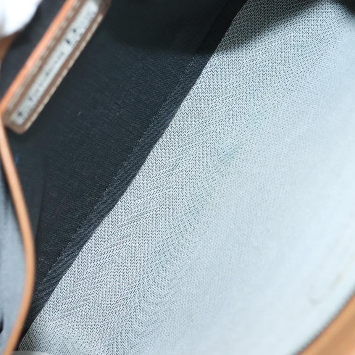 Christian Dior Clutch Bag PVC Canvas Black Auth bs11617