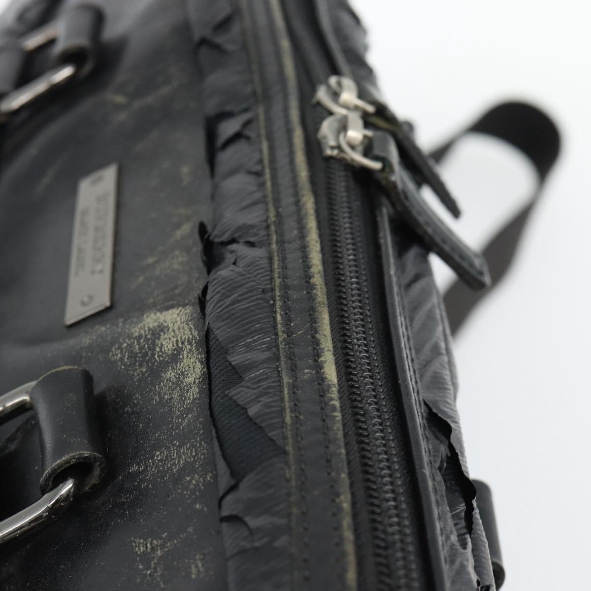 Burberrys Shoulder Bag Leather Black Auth bs11672