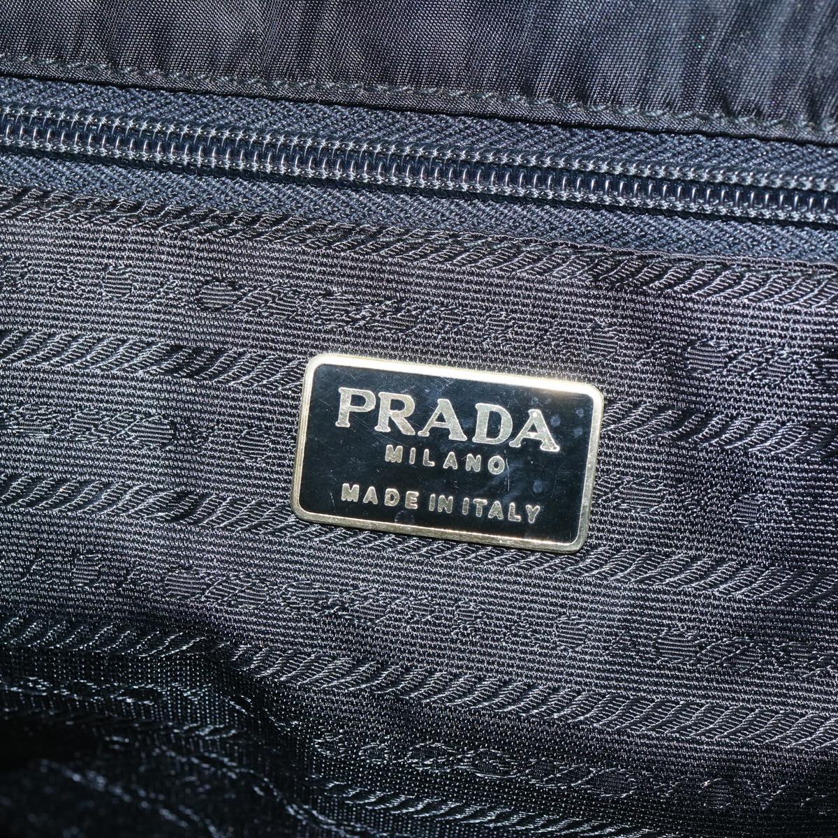 PRADA Tote Bag Nylon Black Auth bs11691