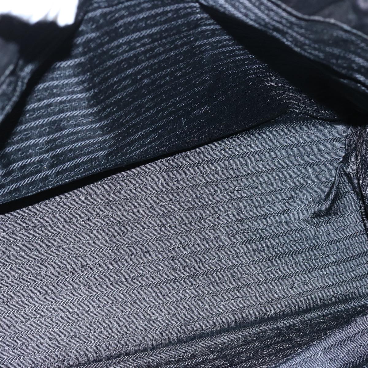 PRADA Tote Bag Nylon Black Auth bs11691