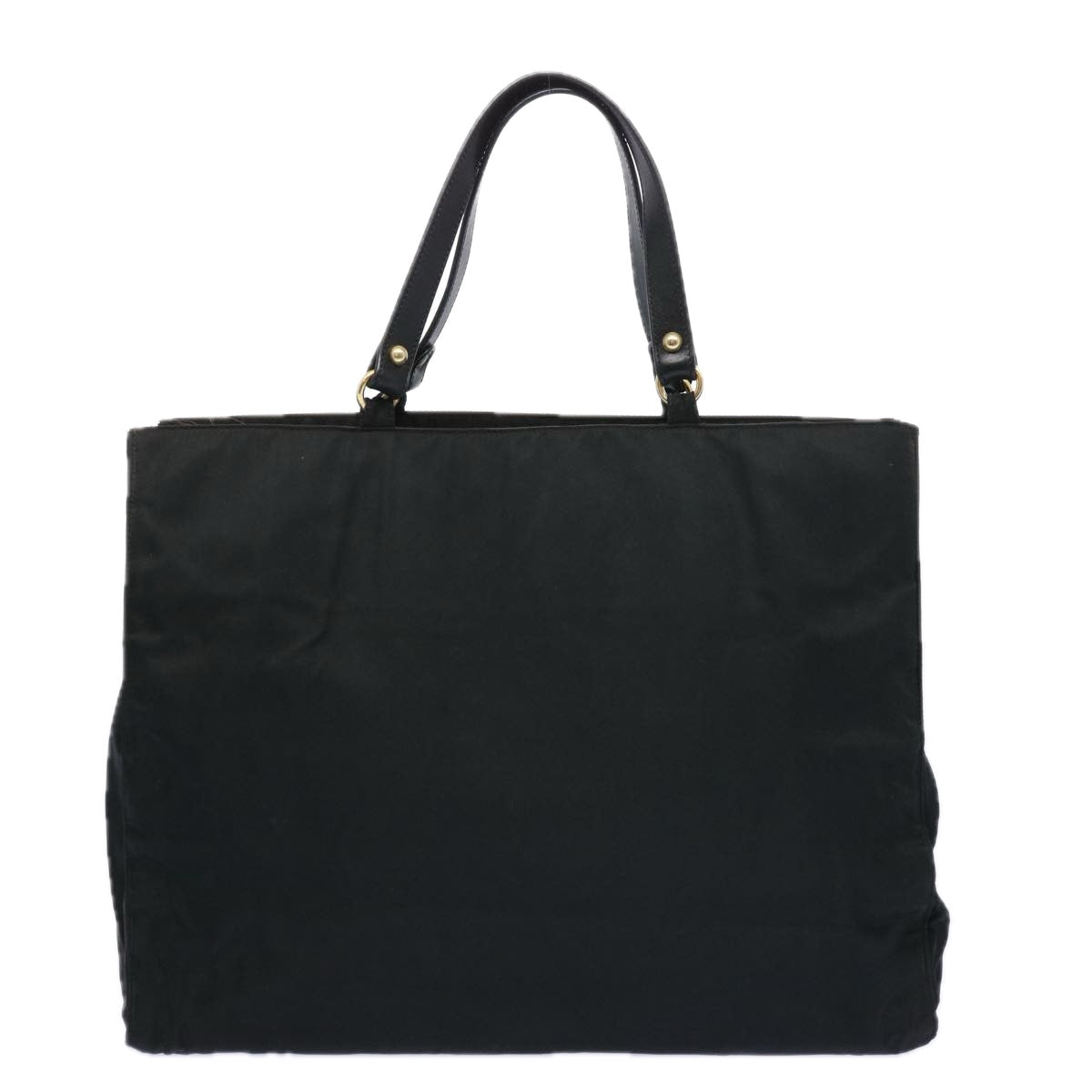 PRADA Tote Bag Nylon Black Auth bs11691