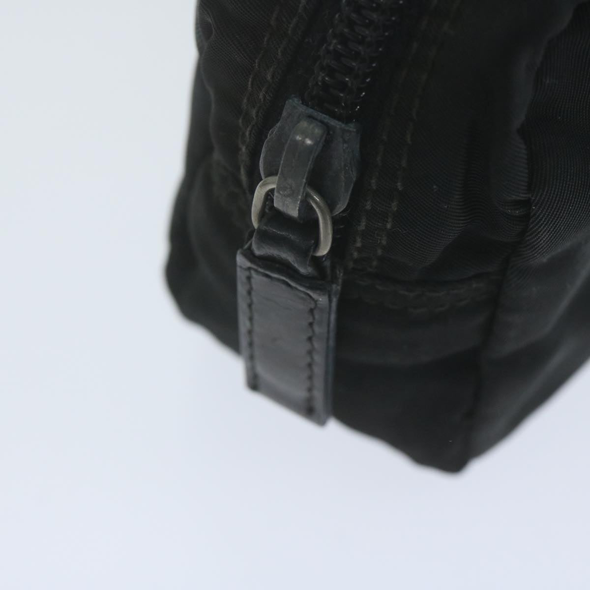 PRADA Pouch Nylon Black Auth bs11783