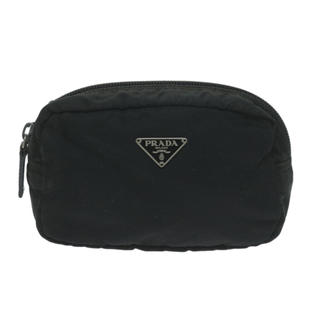 PRADA Pouch Nylon Black Auth bs11783