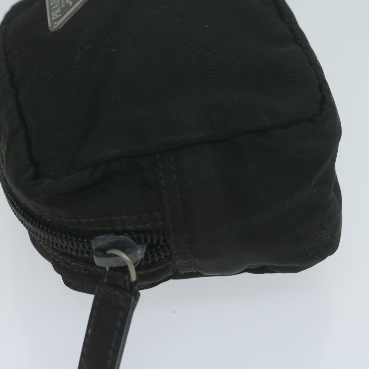 PRADA Pouch Nylon Black Auth bs11783