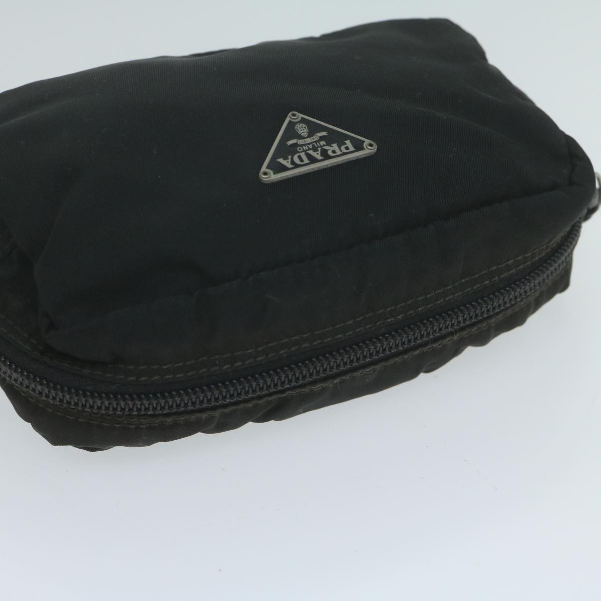 PRADA Pouch Nylon Black Auth bs11783