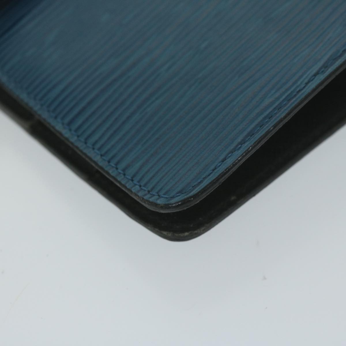 LOUIS VUITTON Epi Agenda MM Day Planner Cover Blue R20055 LV Auth bs11827
