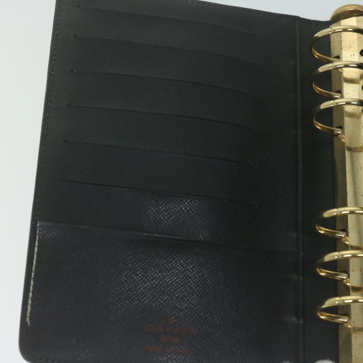 LOUIS VUITTON Epi Agenda MM Day Planner Cover Blue R20055 LV Auth bs11827