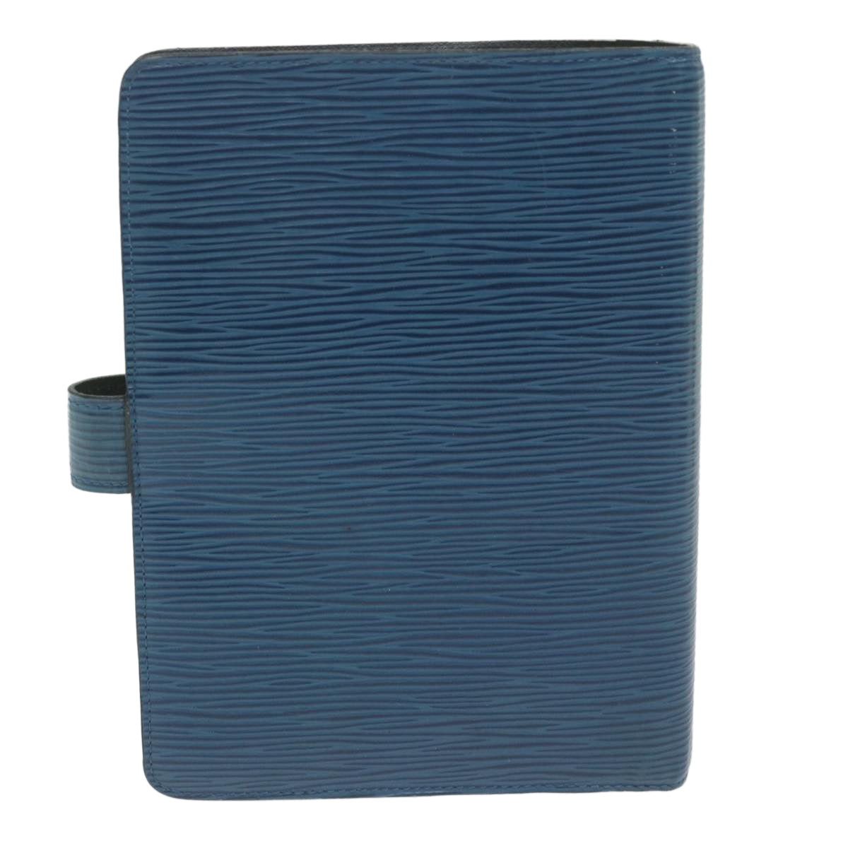 LOUIS VUITTON Epi Agenda MM Day Planner Cover Blue R20055 LV Auth bs11827