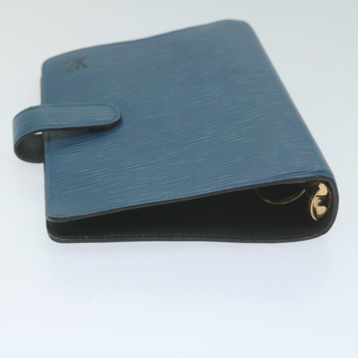 LOUIS VUITTON Epi Agenda MM Day Planner Cover Blue R20055 LV Auth bs11827