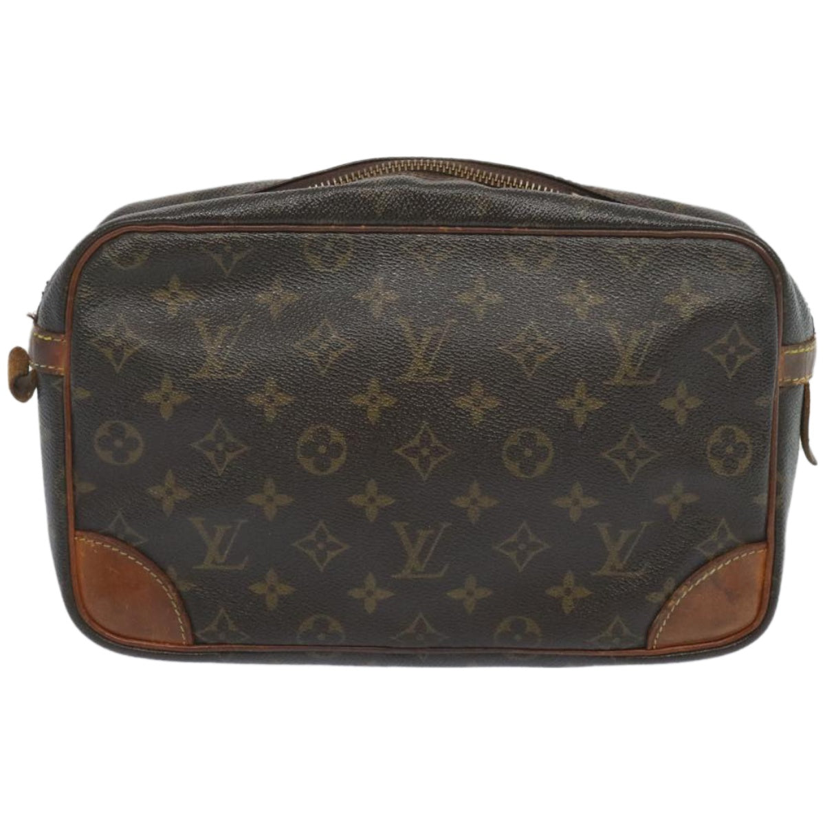 LOUIS VUITTON Monogram Compiegne 28 Clutch Bag M51845 LV Auth bs11970