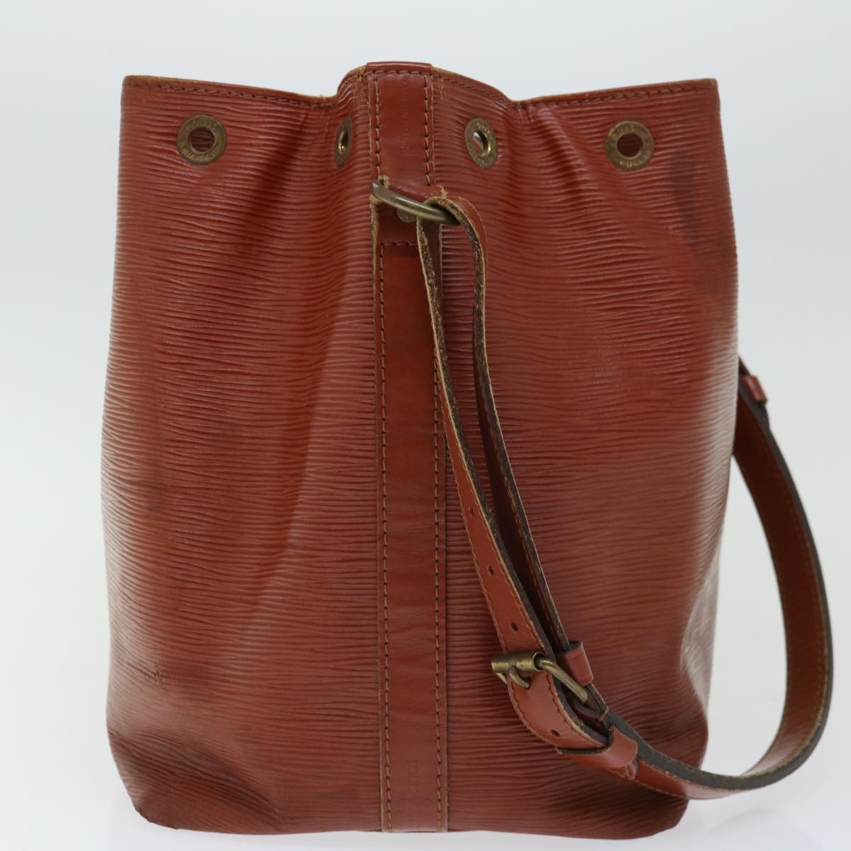LOUIS VUITTON Epi Petit Noe Shoulder Bag Brown M44103 LV Auth bs12010