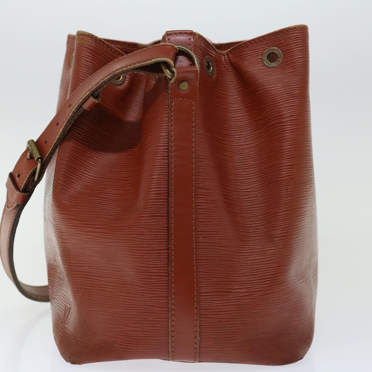 LOUIS VUITTON Epi Petit Noe Shoulder Bag Brown M44103 LV Auth bs12010