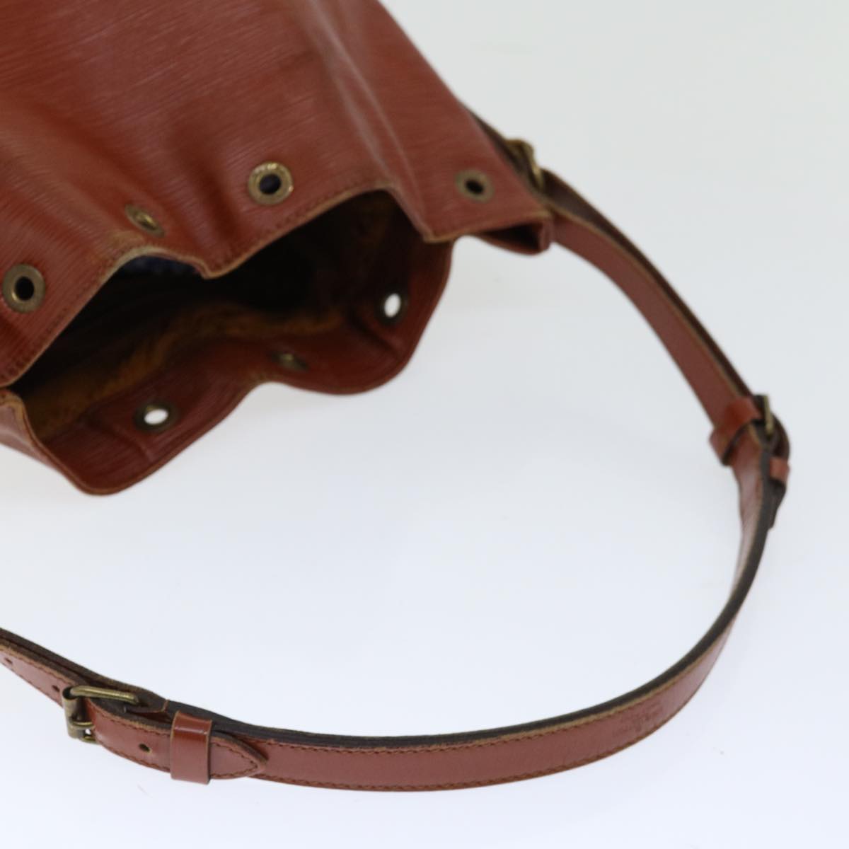 LOUIS VUITTON Epi Petit Noe Shoulder Bag Brown M44103 LV Auth bs12010