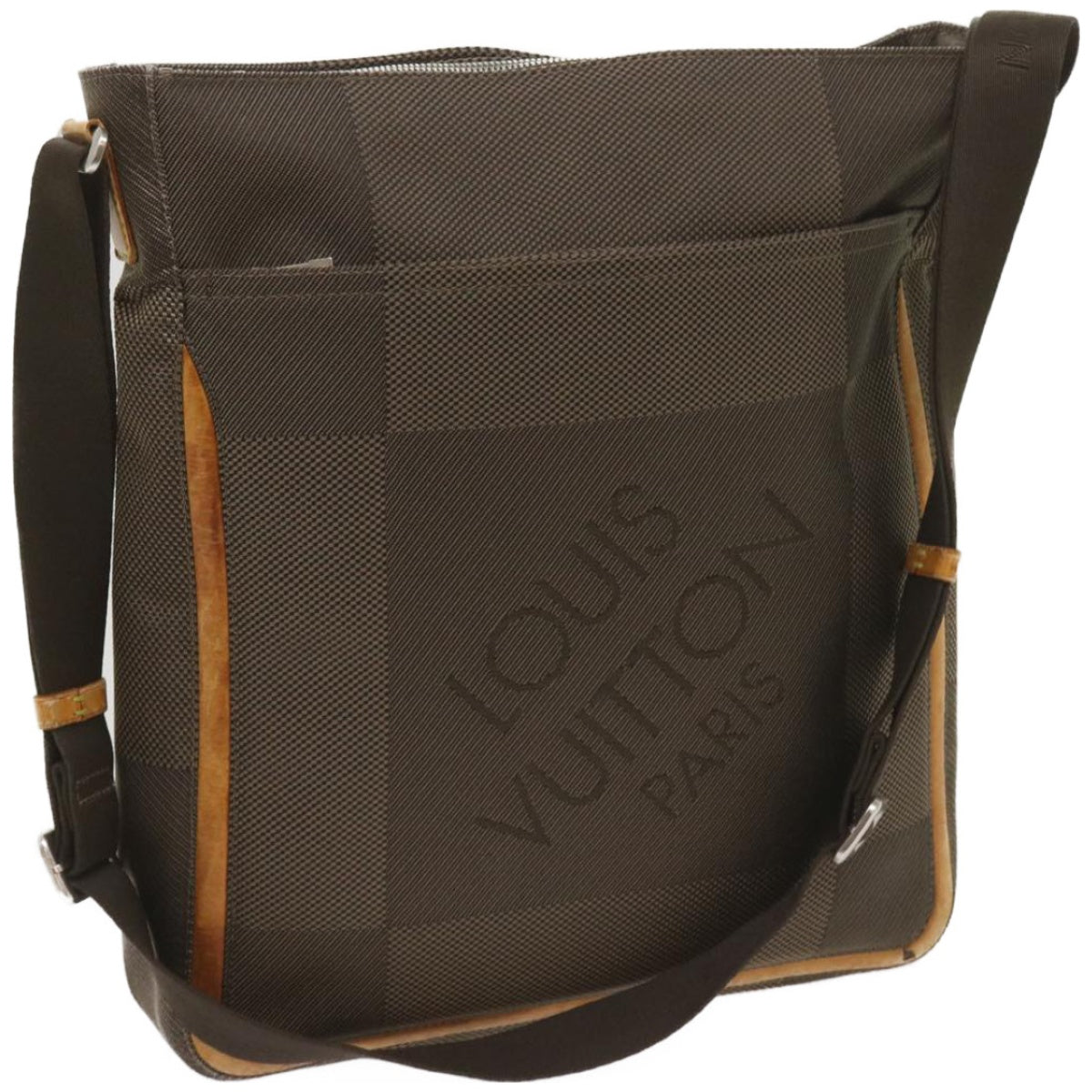 LOUIS VUITTON Damier Geant Compignon Messenger bag Khaki M93045 LV Auth bs12058
