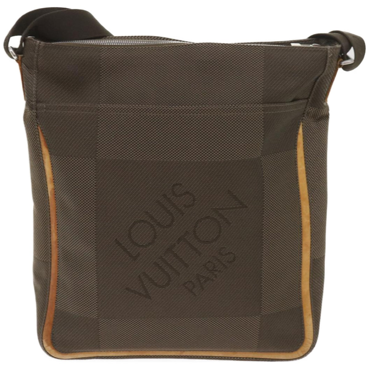 LOUIS VUITTON Damier Geant Compignon Messenger bag Khaki M93045 LV Auth bs12058