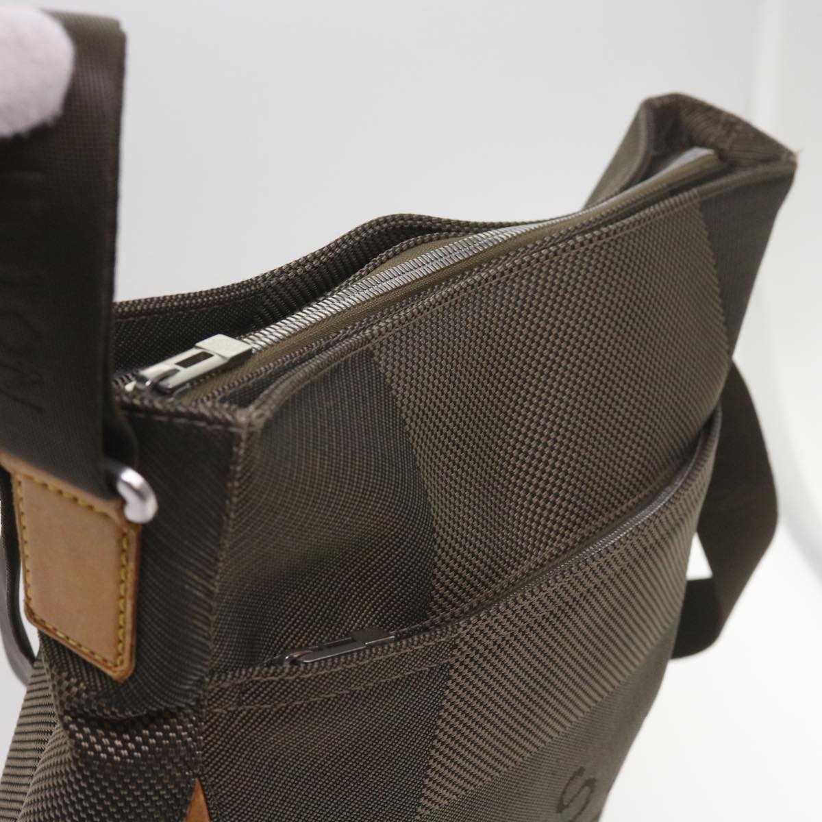 LOUIS VUITTON Damier Geant Compignon Messenger bag Khaki M93045 LV Auth bs12058