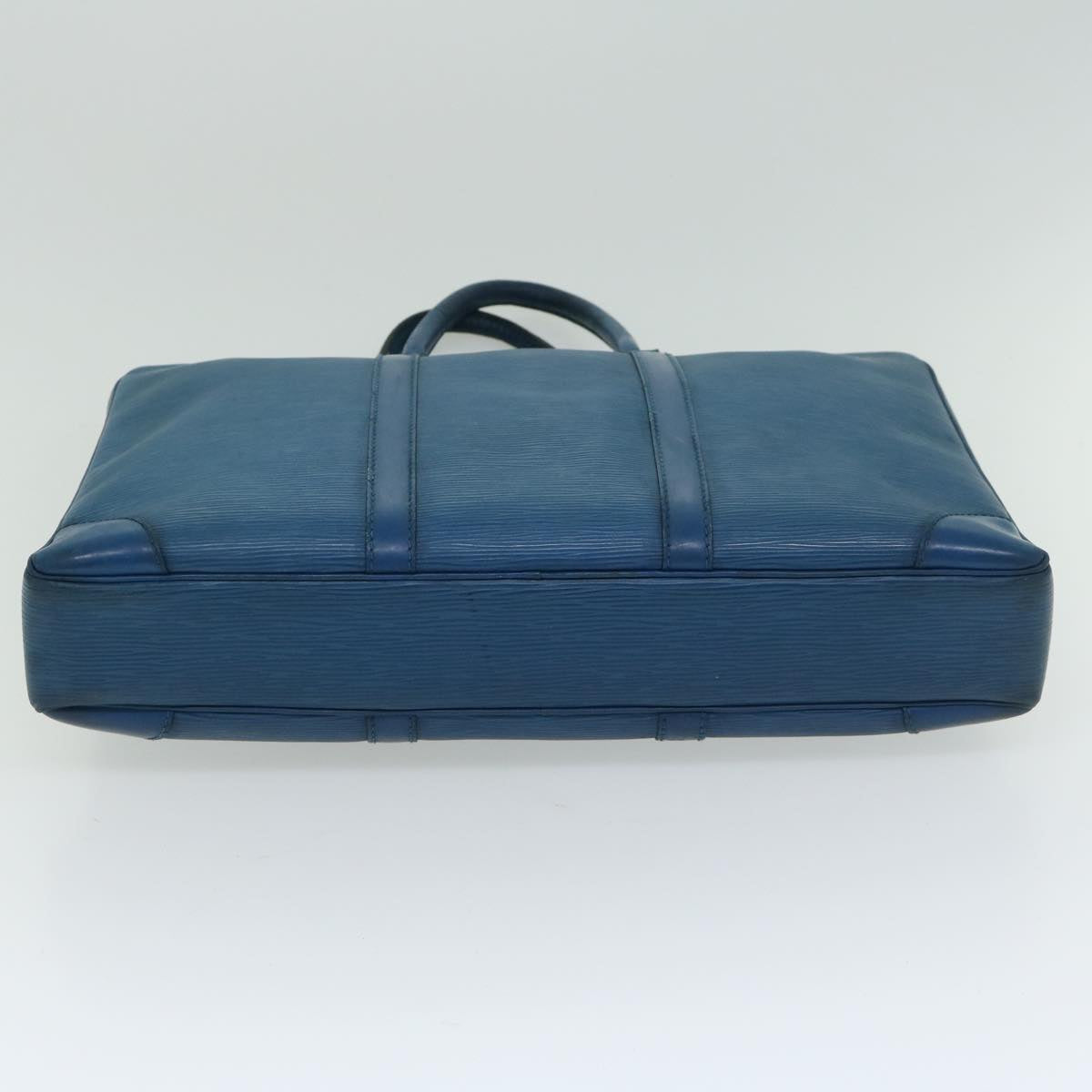 LOUIS VUITTON Epi Porte Documents Voyage Business Bag Blue M54475 Auth bs12244