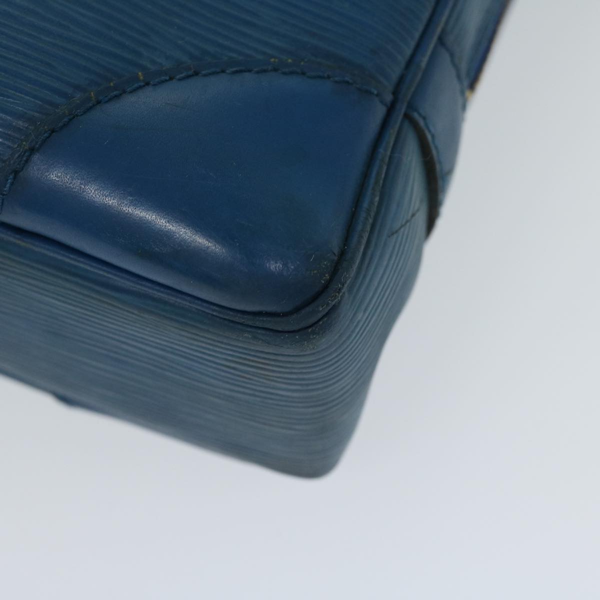 LOUIS VUITTON Epi Porte Documents Voyage Business Bag Blue M54475 Auth bs12244