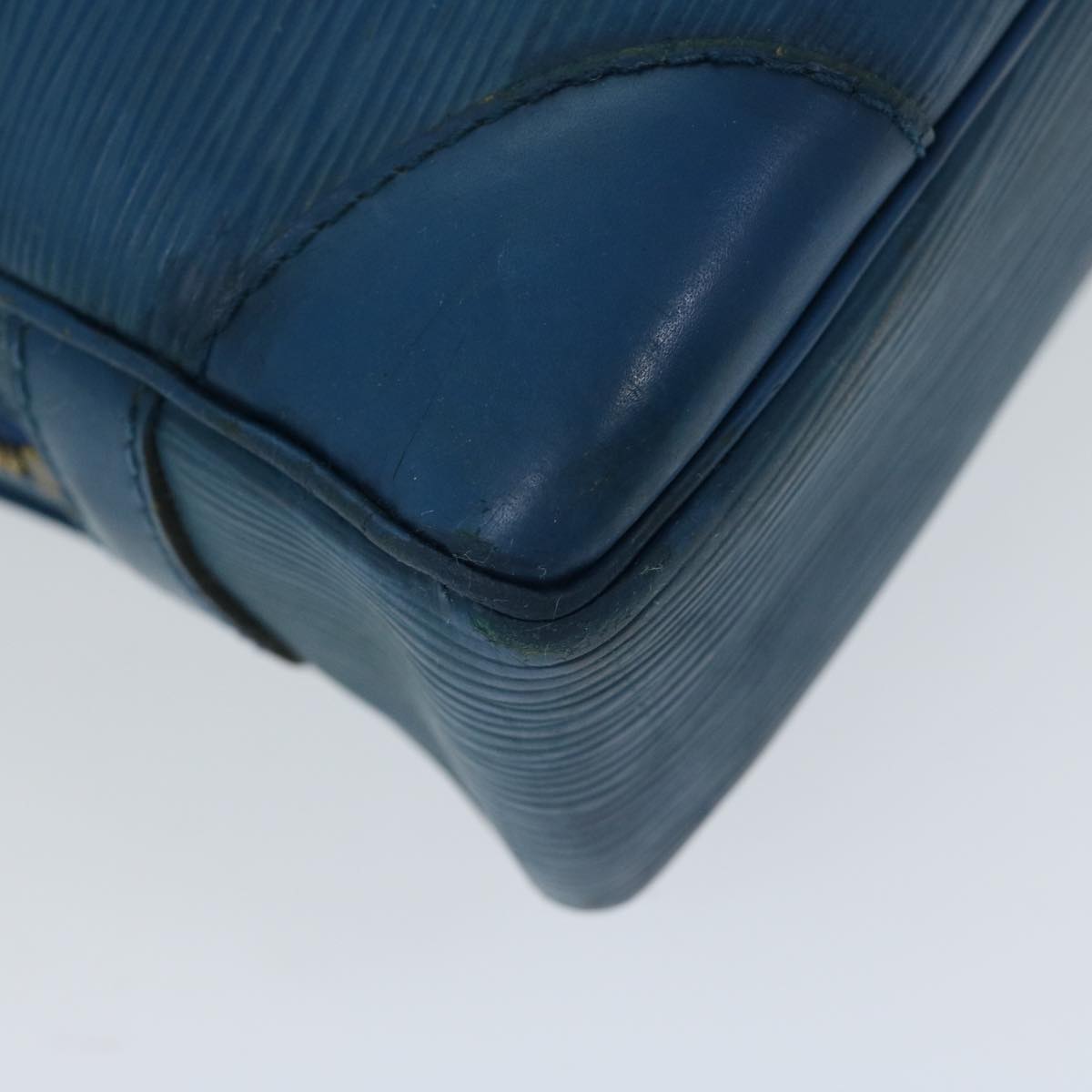 LOUIS VUITTON Epi Porte Documents Voyage Business Bag Blue M54475 Auth bs12244