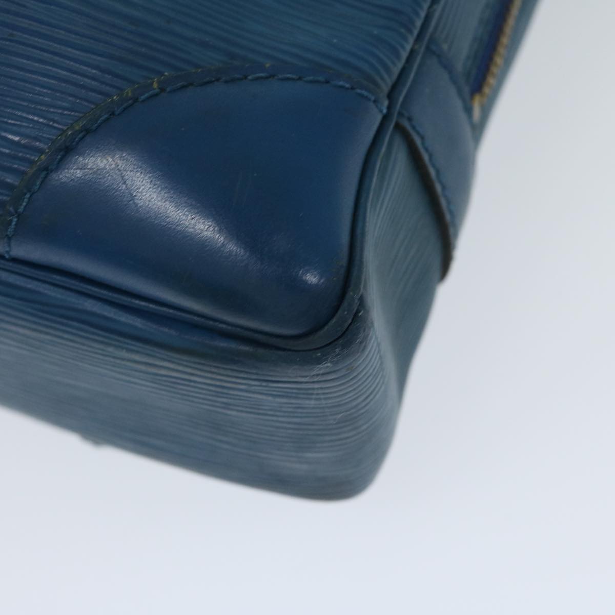 LOUIS VUITTON Epi Porte Documents Voyage Business Bag Blue M54475 Auth bs12244