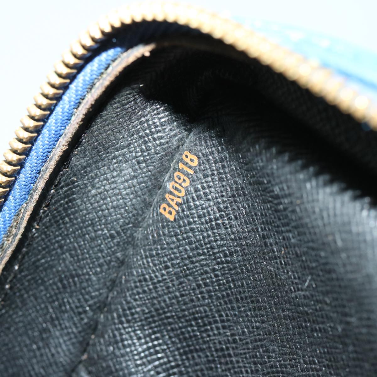 LOUIS VUITTON Epi Porte Documents Voyage Business Bag Blue M54475 Auth bs12244