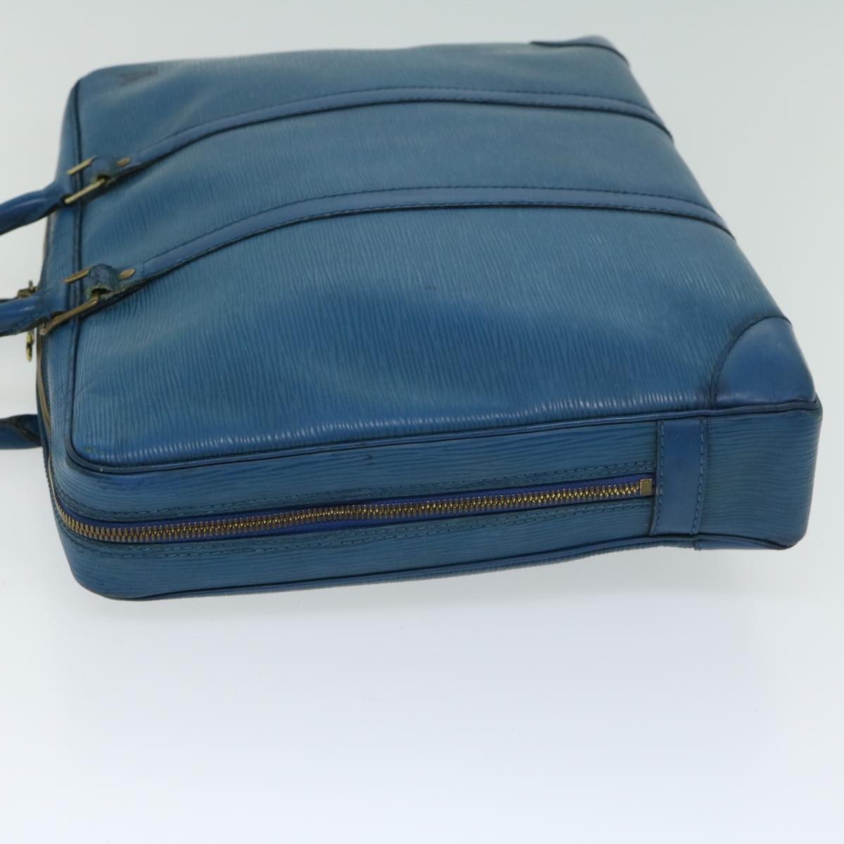 LOUIS VUITTON Epi Porte Documents Voyage Business Bag Blue M54475 Auth bs12244
